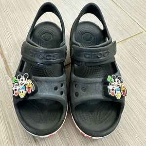 Little Boys size 13 Mickey and friends croc sandals.